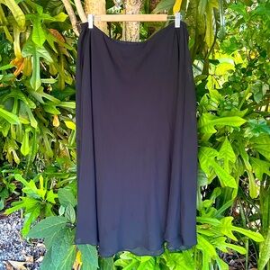 As Is Black A-Line Skirt 16W